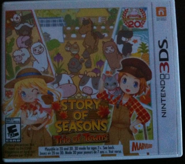 Story of Seasons Trio of Towns box and cover art